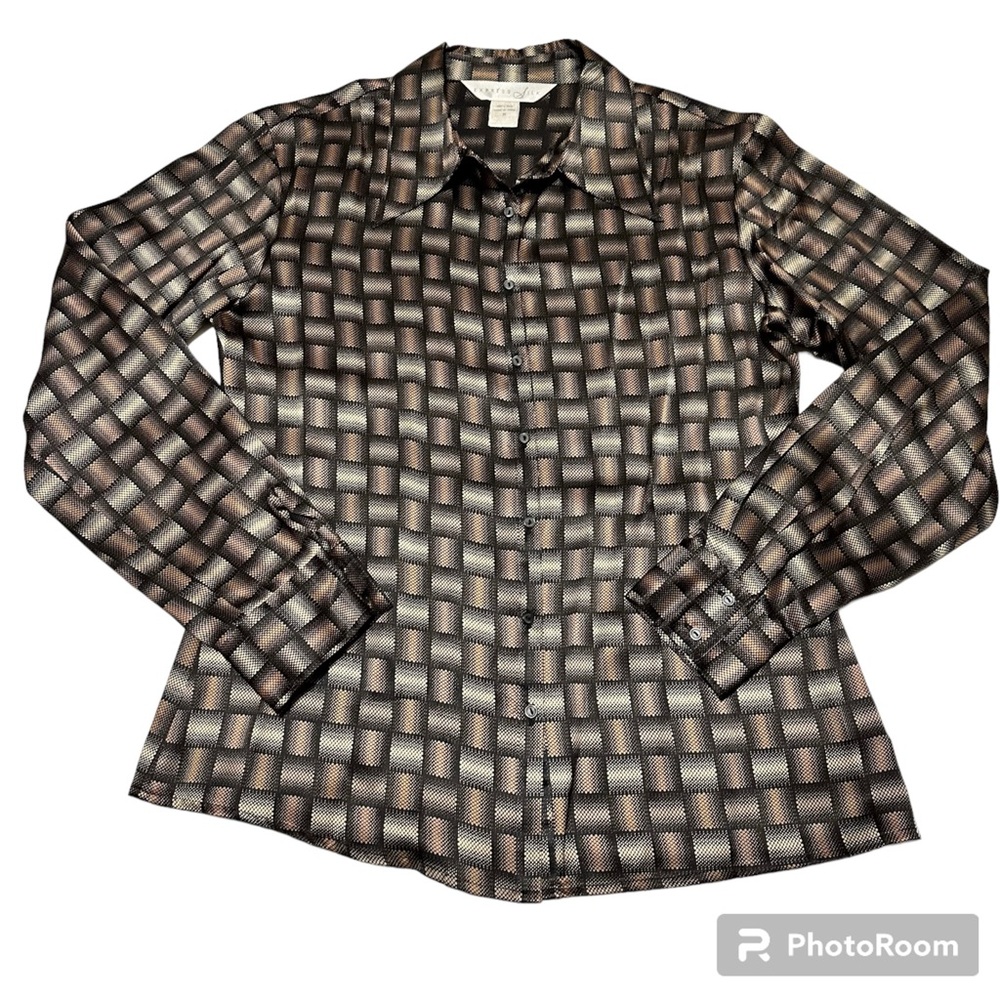 Express Women’s Vintage Silk Blouse SZ M